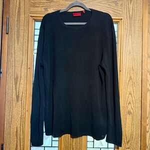 Hugo Boss Designer Staple Black Crewneck Sweater